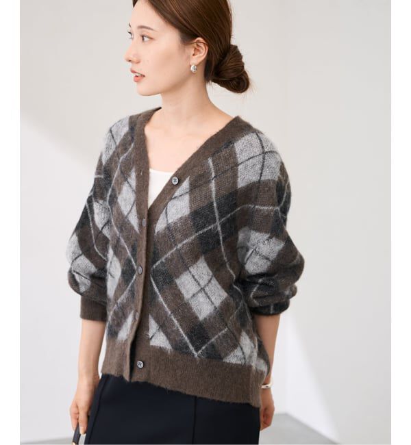 FRAMeWORK「アーガイルVネックカーディガン」|カーディガン|