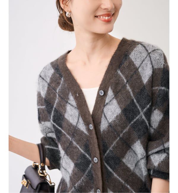 FRAMeWORK「アーガイルVネックカーディガン」|カーディガン|