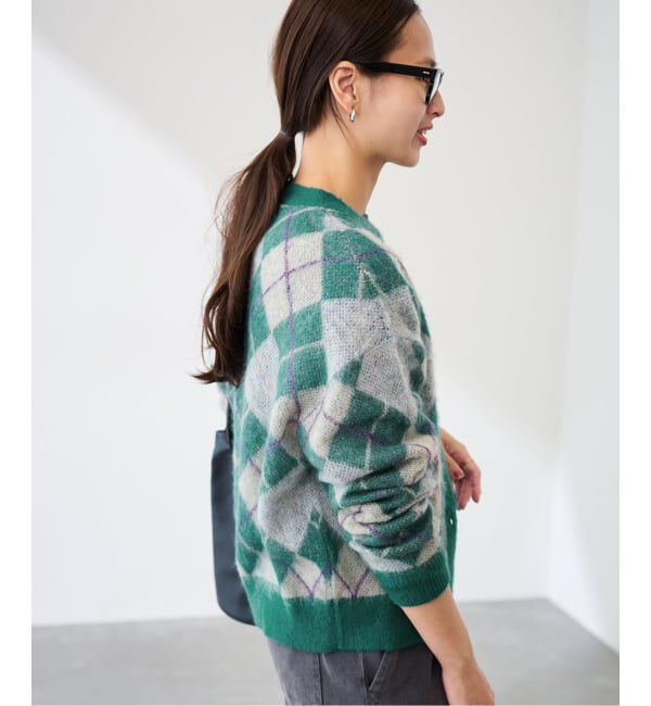 FRAMeWORK「アーガイルVネックカーディガン」|カーディガン|