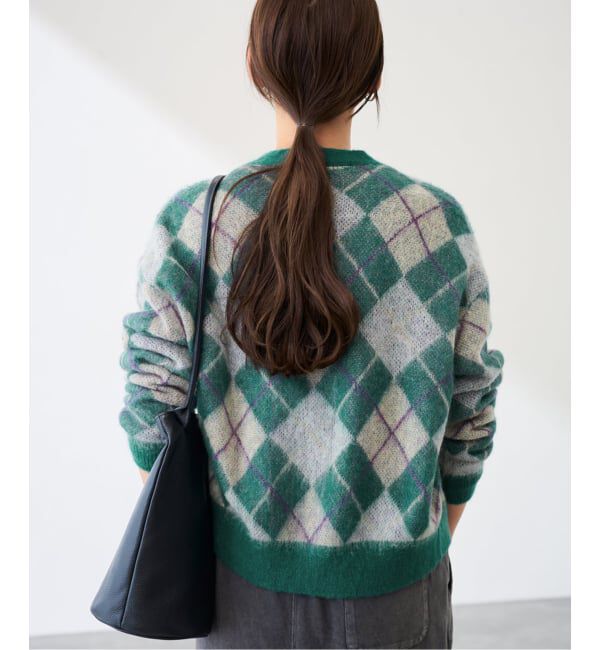 FRAMeWORK「アーガイルVネックカーディガン」|カーディガン|