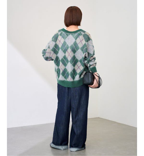 FRAMeWORK「アーガイルVネックカーディガン」|カーディガン|