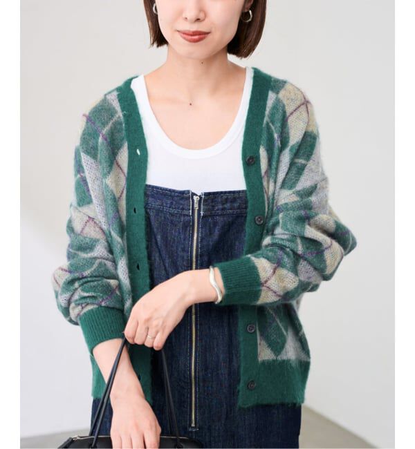 FRAMeWORK「アーガイルVネックカーディガン」|カーディガン|