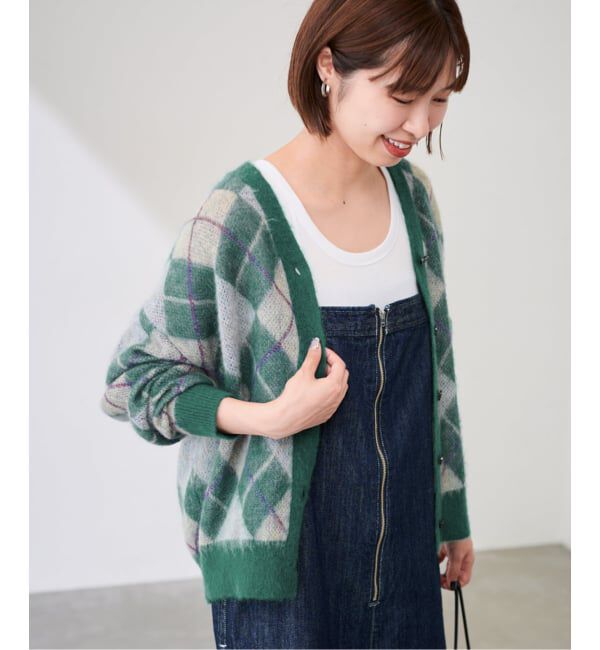 FRAMeWORK「アーガイルVネックカーディガン」|カーディガン|