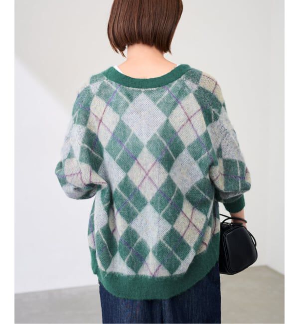 FRAMeWORK「アーガイルVネックカーディガン」|カーディガン|