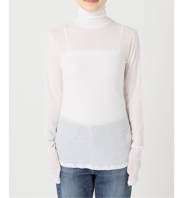 Spick and Span「《追加》シアーハイネックプルオーバー」|Tシャツ・カットソー|