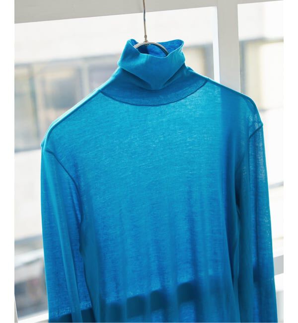 Spick and Span「《追加》シアーハイネックプルオーバー」|Tシャツ・カットソー|ブルー A