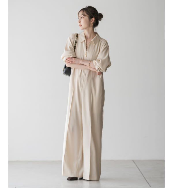 NOBLE「フロントZIPオールインワン」|オールインワン|