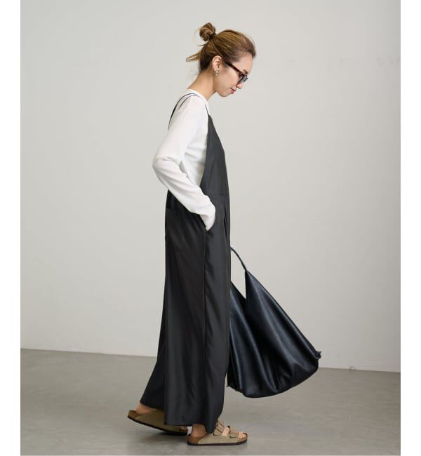 FRAMeWORK「≪追加≫キュプラツイルキャミサロペット 2」|オールインワン|