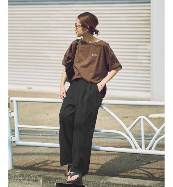 FRAMeWORK「≪追加≫ウォッシャブルTWタックワイドパンツ2」|スラックス|