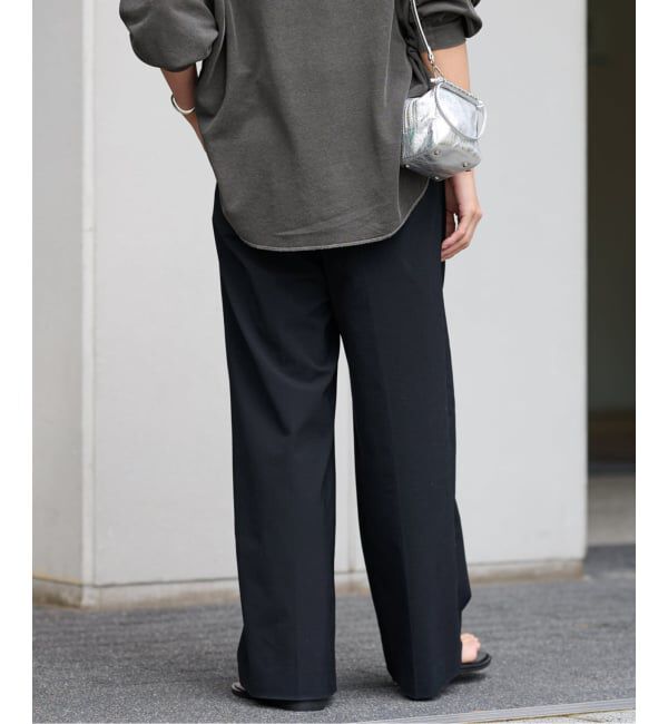 FRAMeWORK「≪追加≫ウォッシャブルTWタックワイドパンツ2」|スラックス|