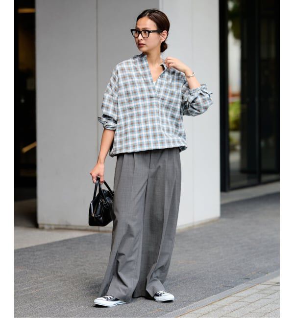 FRAMeWORK「≪追加≫ウォッシャブルTWタックワイドパンツ2」|スラックス|