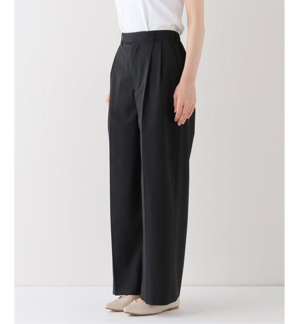 FRAMeWORK「≪追加≫ウォッシャブルTWタックワイドパンツ2」|スラックス|