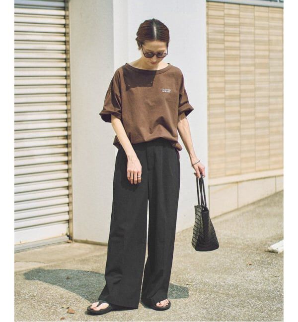 FRAMeWORK「≪追加≫ウォッシャブルTWタックワイドパンツ2」|スラックス|