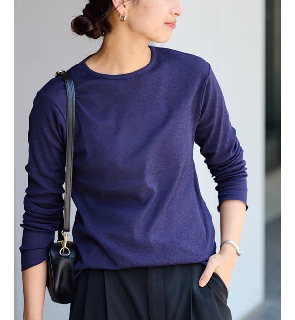 FRAMeWORK「≪追加≫スパンライクドライテレコロンT2」|Tシャツ・カットソー|ネイビー A