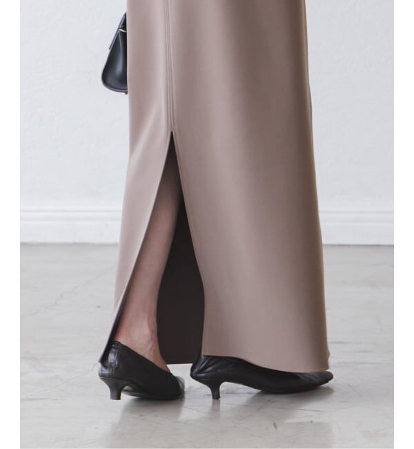 NOBLE「《追加》【洗える】コンフォートジャージーライクタイトスカート8」|スカート|