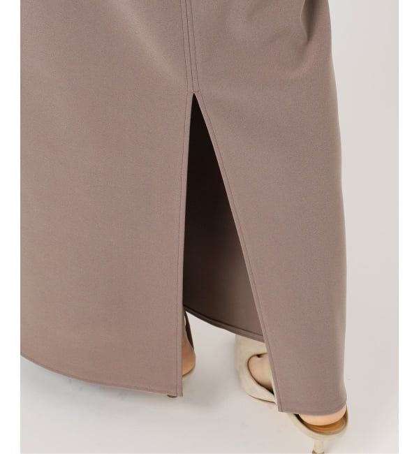 NOBLE「《追加》【洗える】コンフォートジャージーライクタイトスカート8」|スカート|