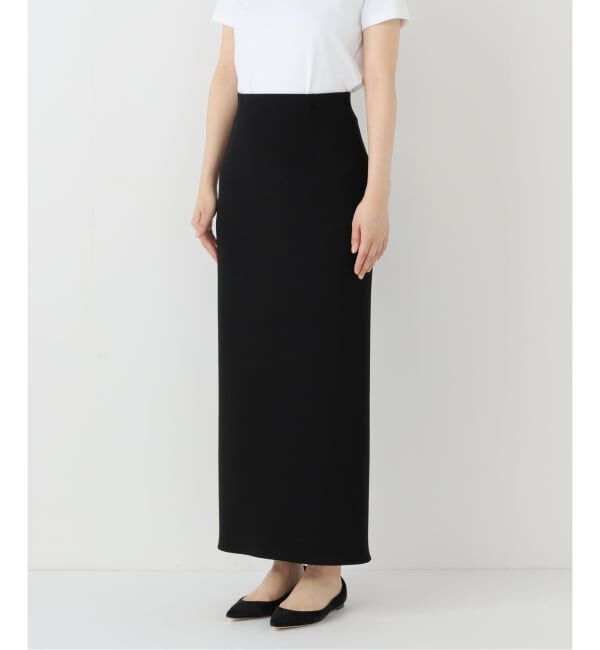 NOBLE「《追加》【洗える】コンフォートジャージーライクタイトスカート8」|スカート|
