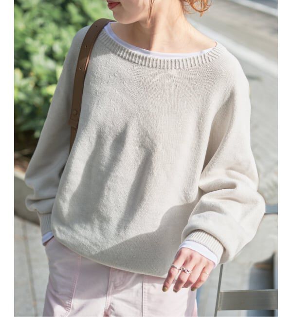 Spick and Span「《26SS 新作 》 ニュアンスコクーンバルキーニット」|ニット・セーター|ホワイト B