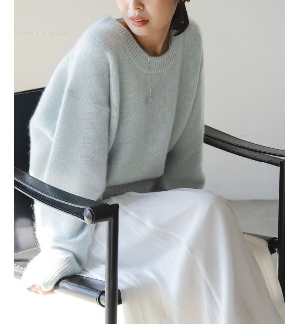 NOBLE「《追加》YAKクルーネックプルオーバー2」|ニット・セーター|グリーン B