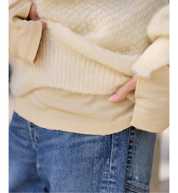 FRAMeWORK「コットンフライスダメージL/Tee」|Tシャツ・カットソー|