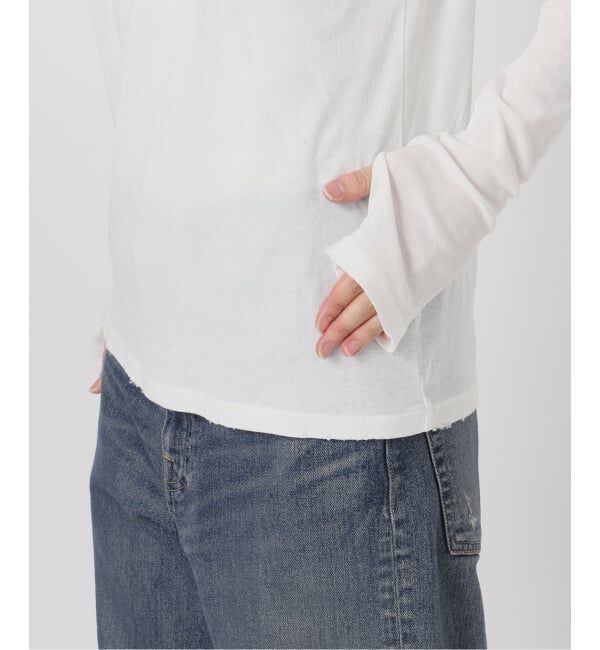 FRAMeWORK「コットンフライスダメージL/Tee」|Tシャツ・カットソー|