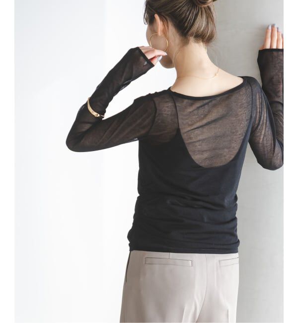 NOBLE「《予約》オフショルドレープニット」|ニット・セーター|