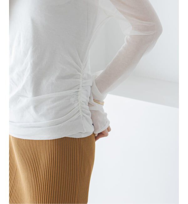 NOBLE「《予約》オフショルドレープニット」|ニット・セーター|