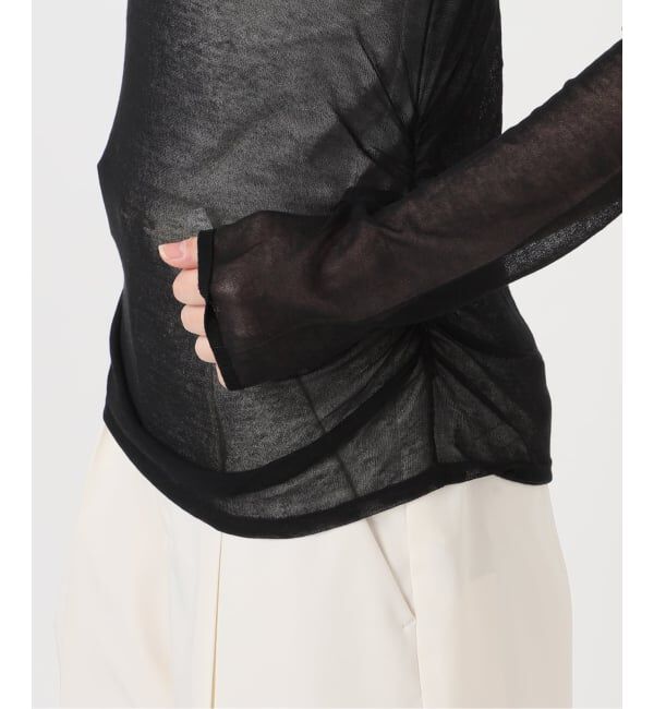 NOBLE「《予約》オフショルドレープニット」|ニット・セーター|