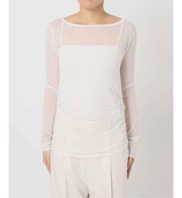 NOBLE「《予約》オフショルドレープニット」|ニット・セーター|