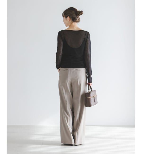 NOBLE「《予約》オフショルドレープニット」|ニット・セーター|