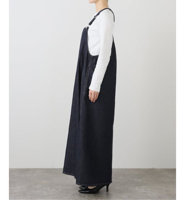  「【洗える】Munich/ミューニック スラブデニムサロペット」|オールインワン|