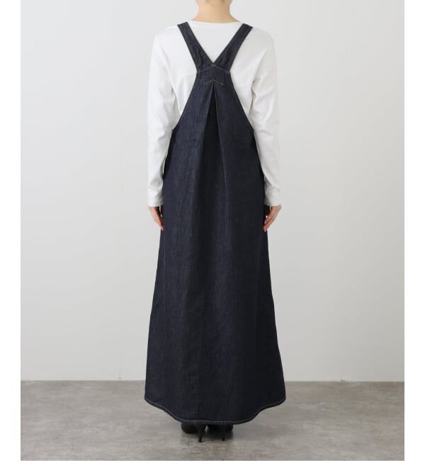  「【洗える】Munich/ミューニック スラブデニムサロペット」|オールインワン|
