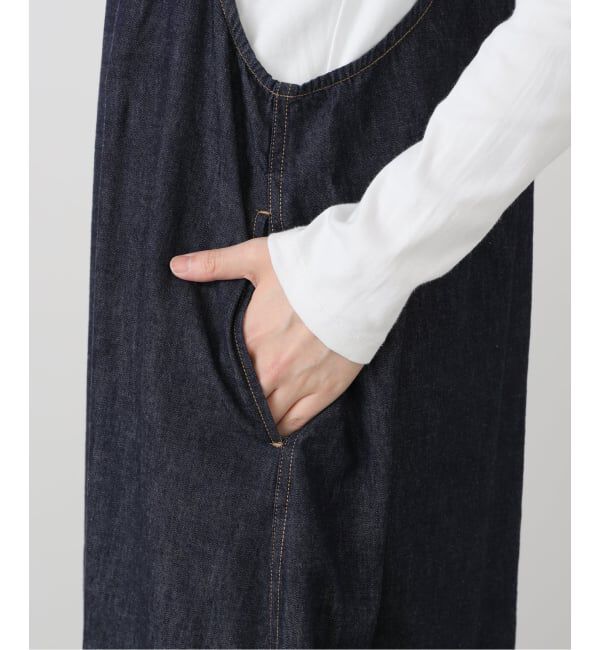  「【洗える】Munich/ミューニック スラブデニムサロペット」|オールインワン|