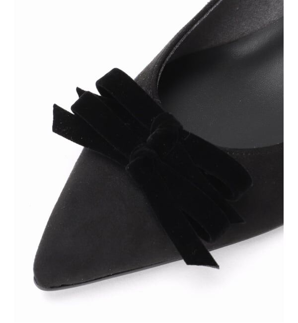  「4.5cmポインテッドダブルリボンパンプス」|パンプス|