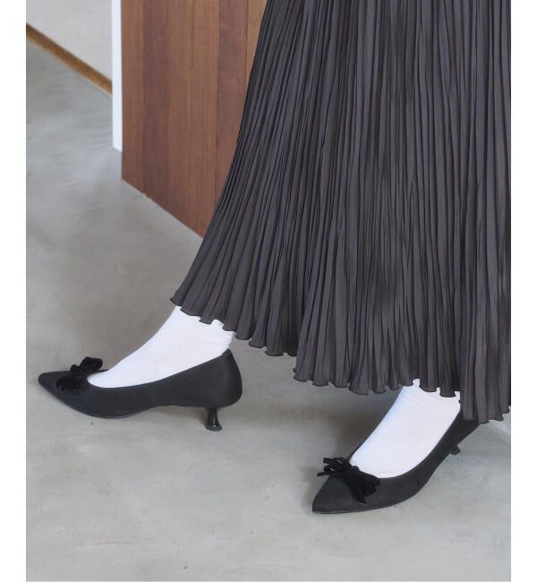  「4.5cmポインテッドダブルリボンパンプス」|パンプス|