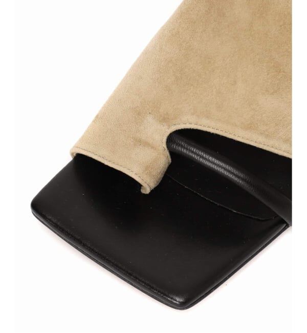 GRISE「《追加予約2》GRISE5cmレザースクエアソフトトング」|サンダル|