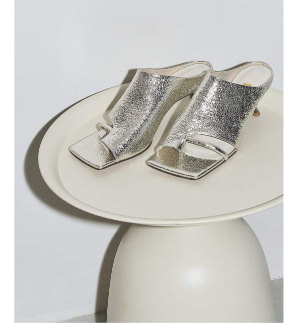 GRISE「《追加予約2》GRISE5cmレザースクエアソフトトング」|サンダル|