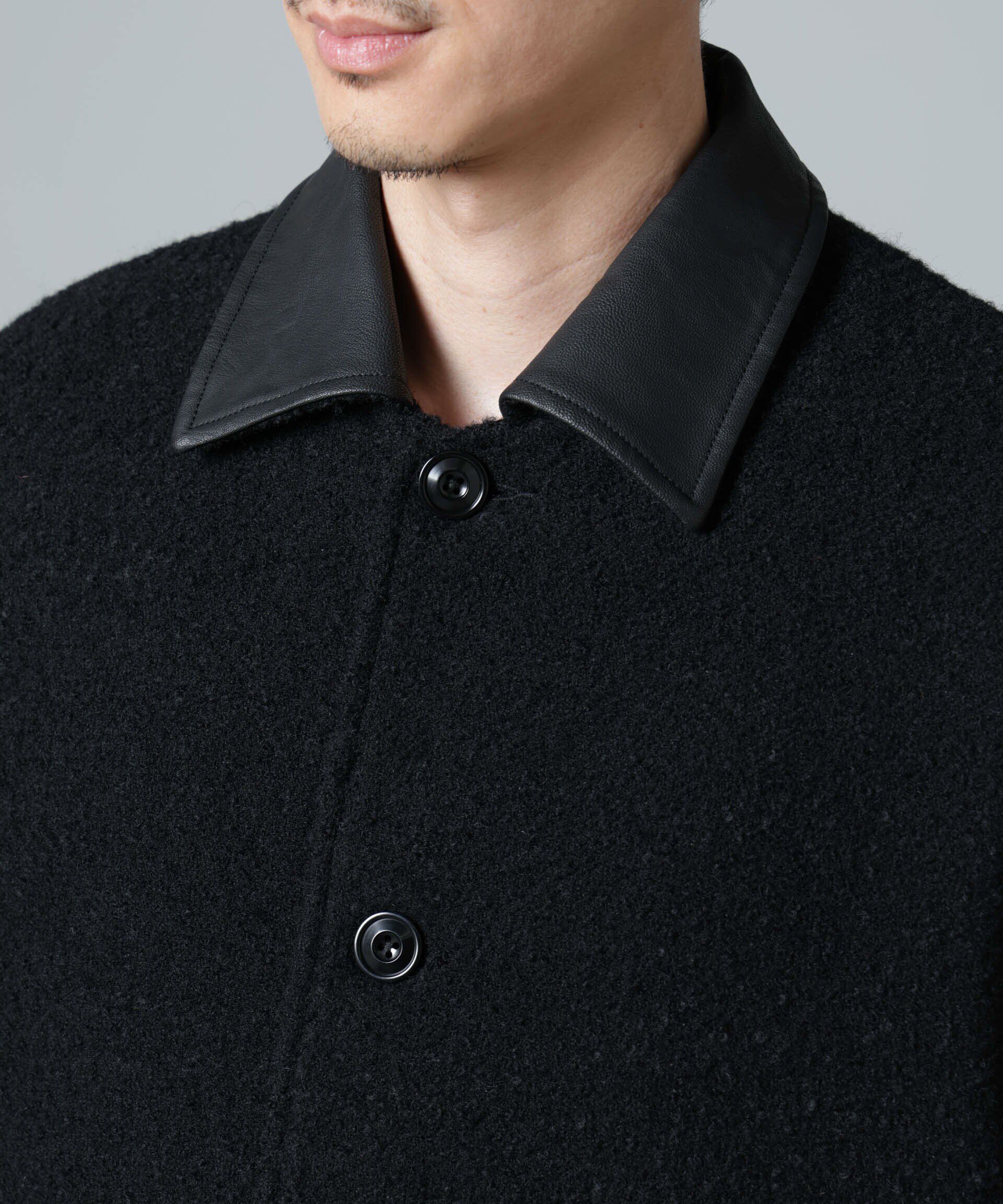 nano･universe「ループヤーンミックス バーンジャケット」|ブルゾン・スタジャン|