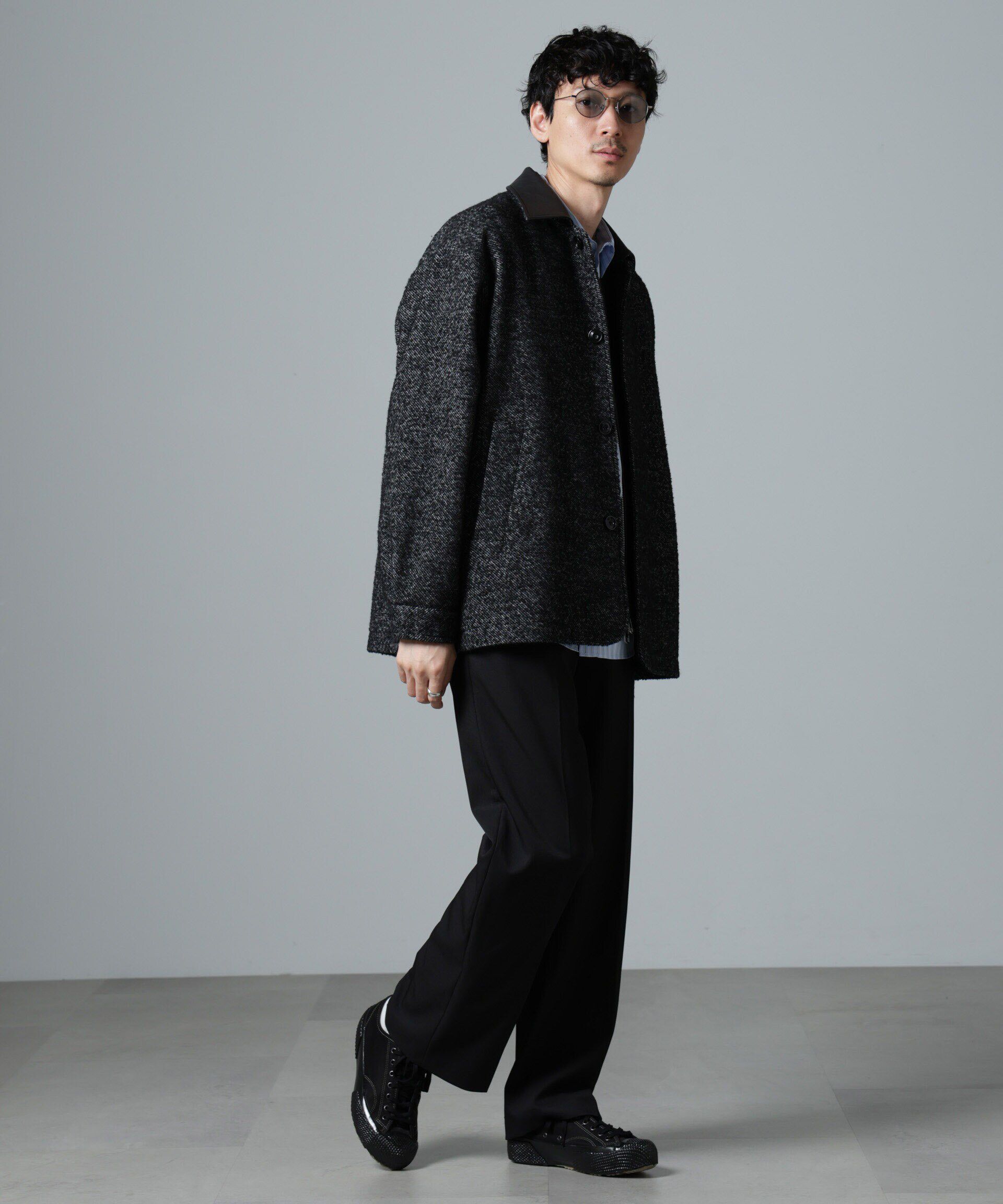 nano･universe「ループヤーンミックス バーンジャケット」|ブルゾン・スタジャン|