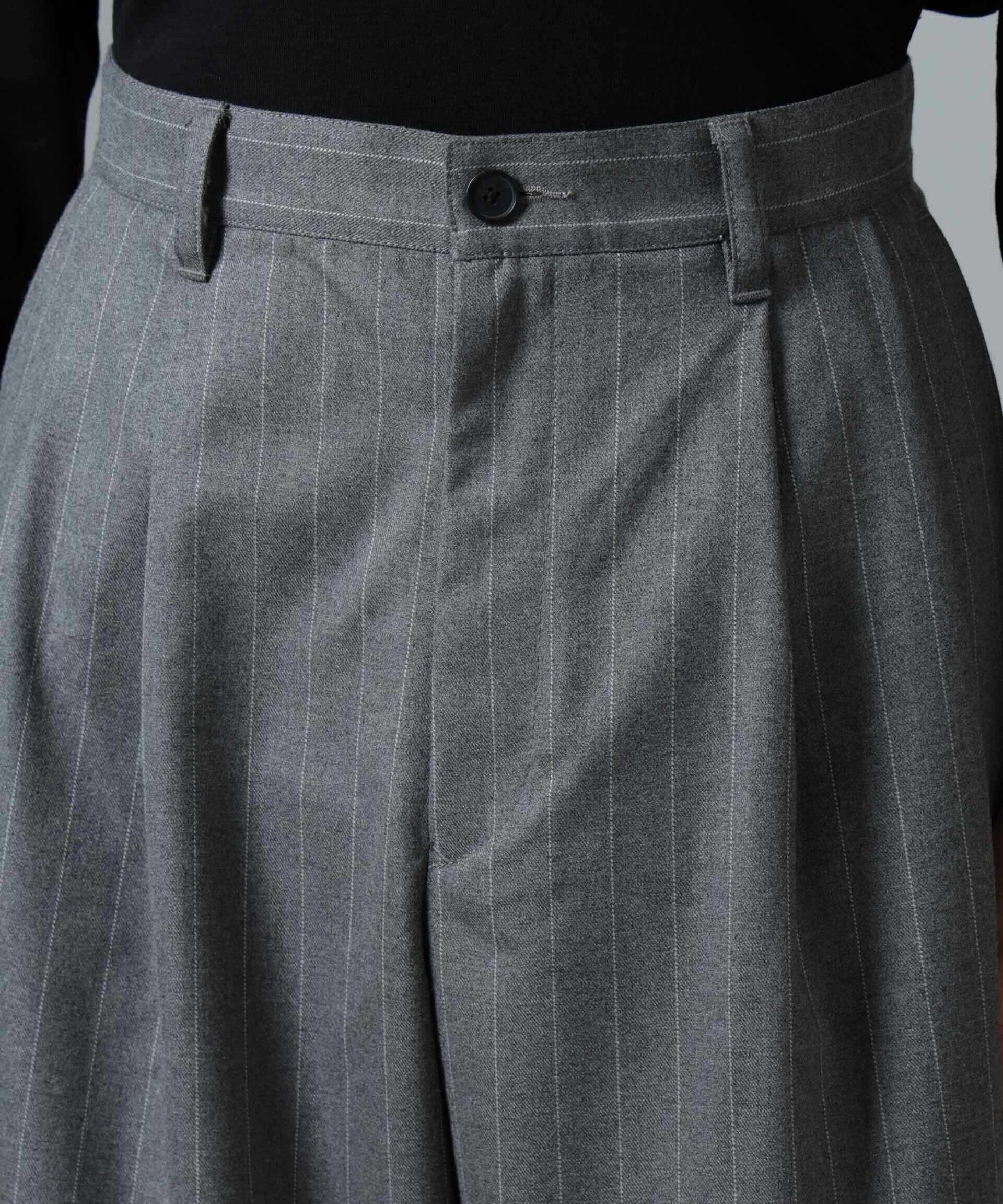 nano･universe「｢大人のﾜｲﾄﾞﾊﾟﾝﾂ｣ﾋﾟﾝｽﾄﾗｲﾌﾟﾌﾗﾝﾈﾙ2ﾀｯｸﾜｲﾄ」|チノ|