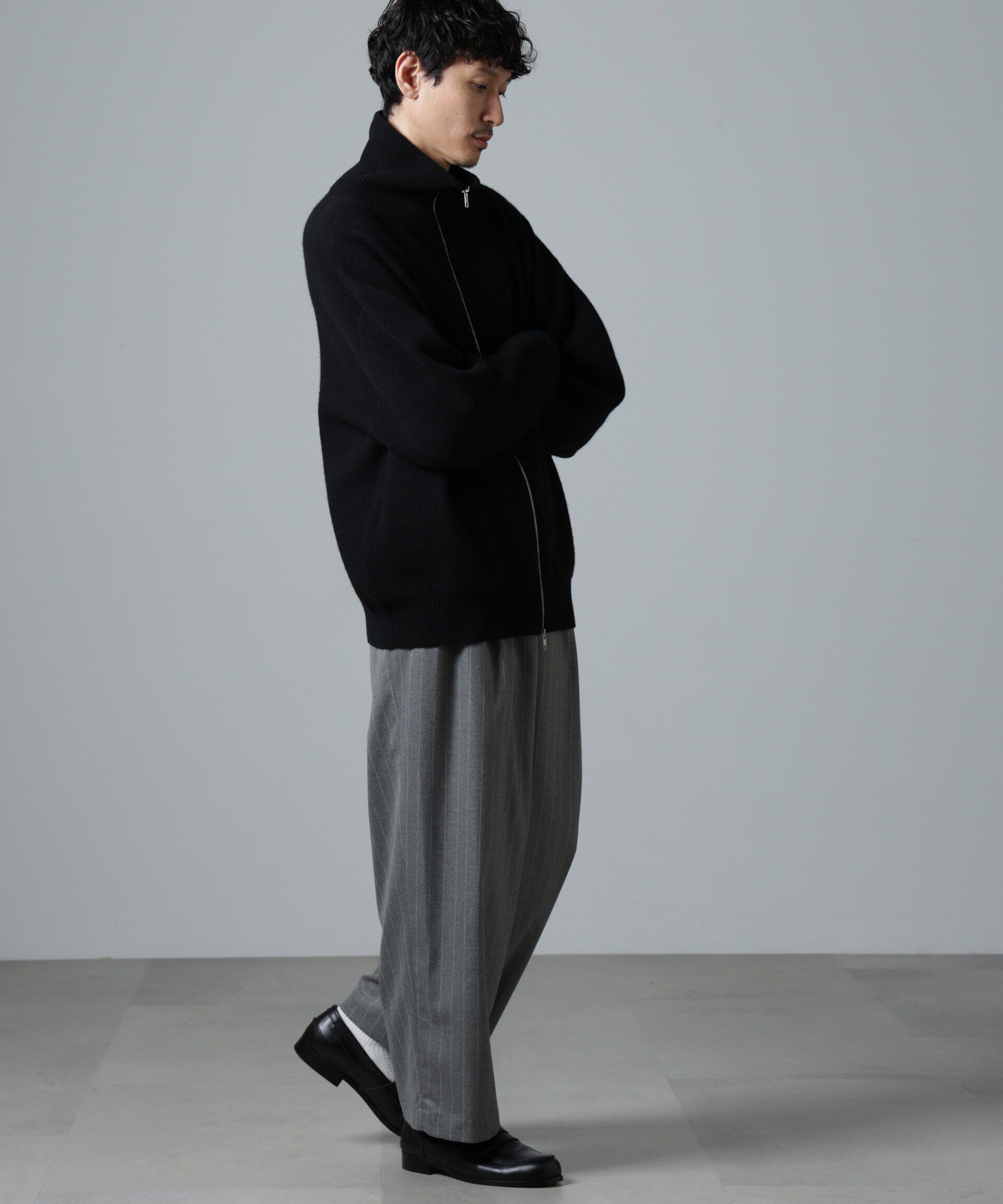 nano･universe「｢大人のﾜｲﾄﾞﾊﾟﾝﾂ｣ﾋﾟﾝｽﾄﾗｲﾌﾟﾌﾗﾝﾈﾙ2ﾀｯｸﾜｲﾄ」|チノ|