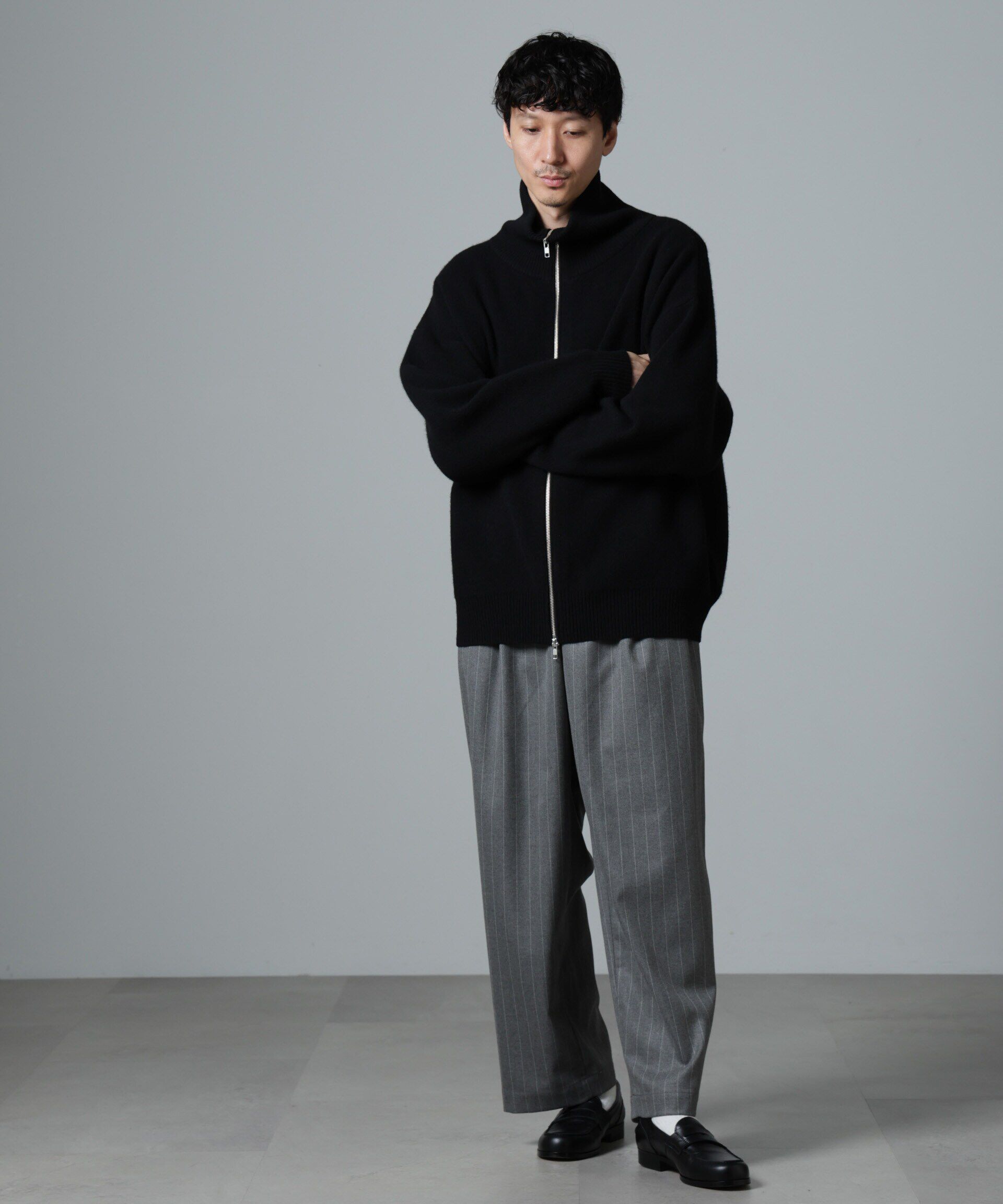 nano･universe「｢大人のﾜｲﾄﾞﾊﾟﾝﾂ｣ﾋﾟﾝｽﾄﾗｲﾌﾟﾌﾗﾝﾈﾙ2ﾀｯｸﾜｲﾄ」|チノ|