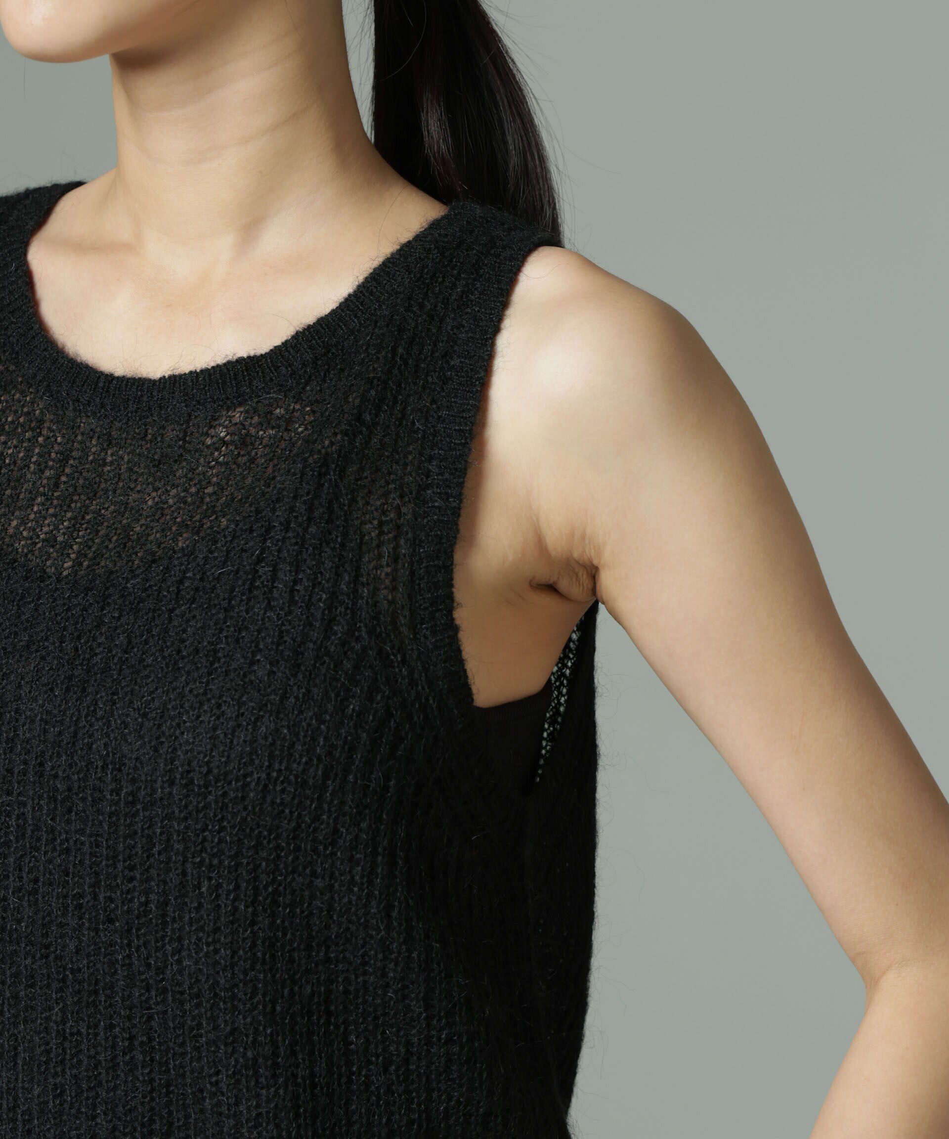 nano･universe「モヘヤ混タンクニットトップス(セットアップ可)」|ニット・セーター|