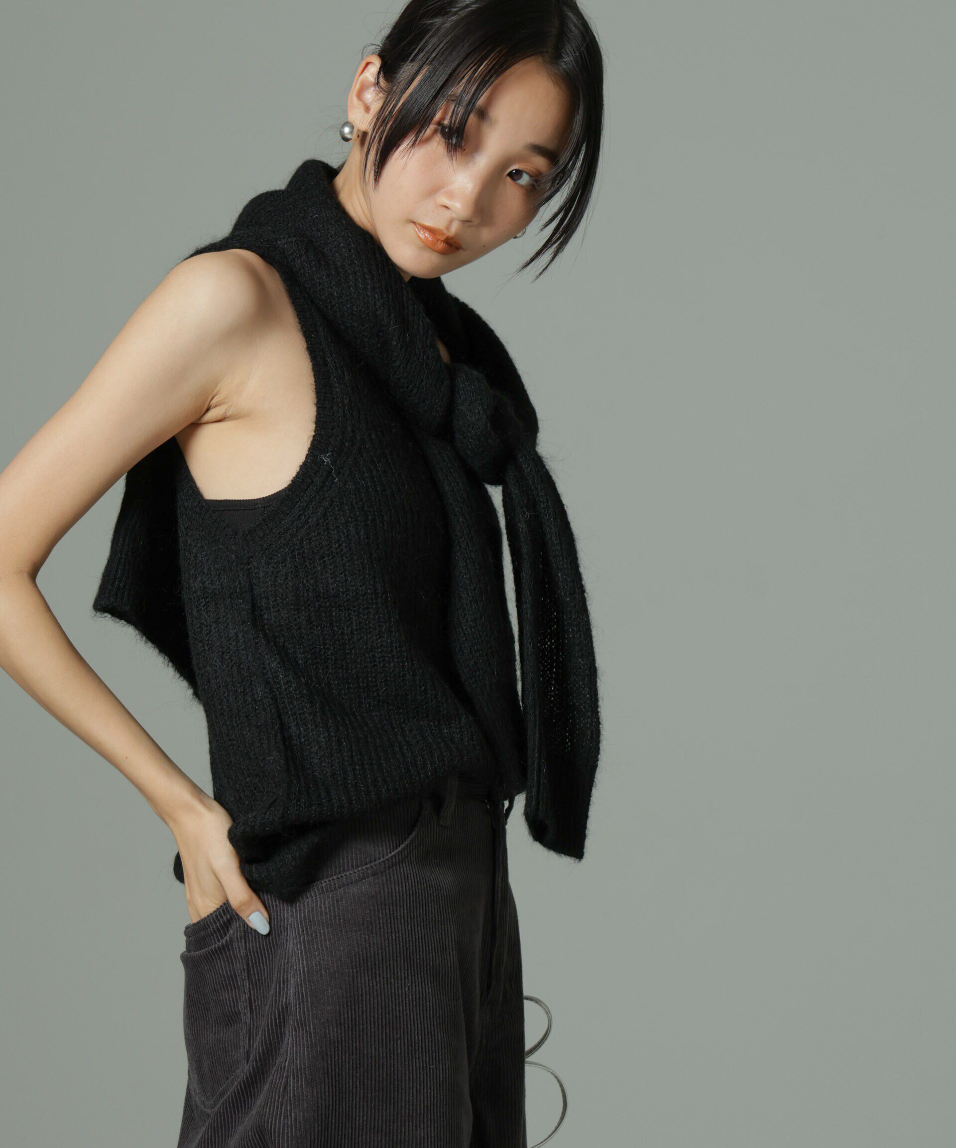 nano･universe「モヘヤ混タンクニットトップス(セットアップ可)」|ニット・セーター|