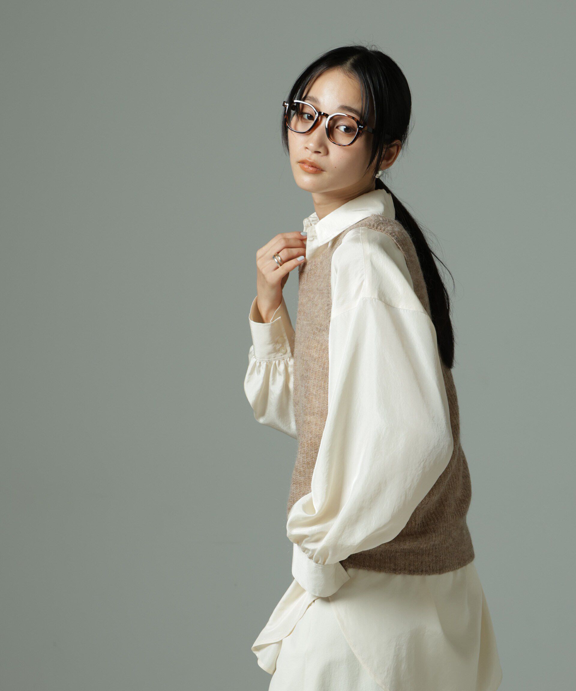 nano･universe「モヘヤ混タンクニットトップス(セットアップ可)」|ニット・セーター|