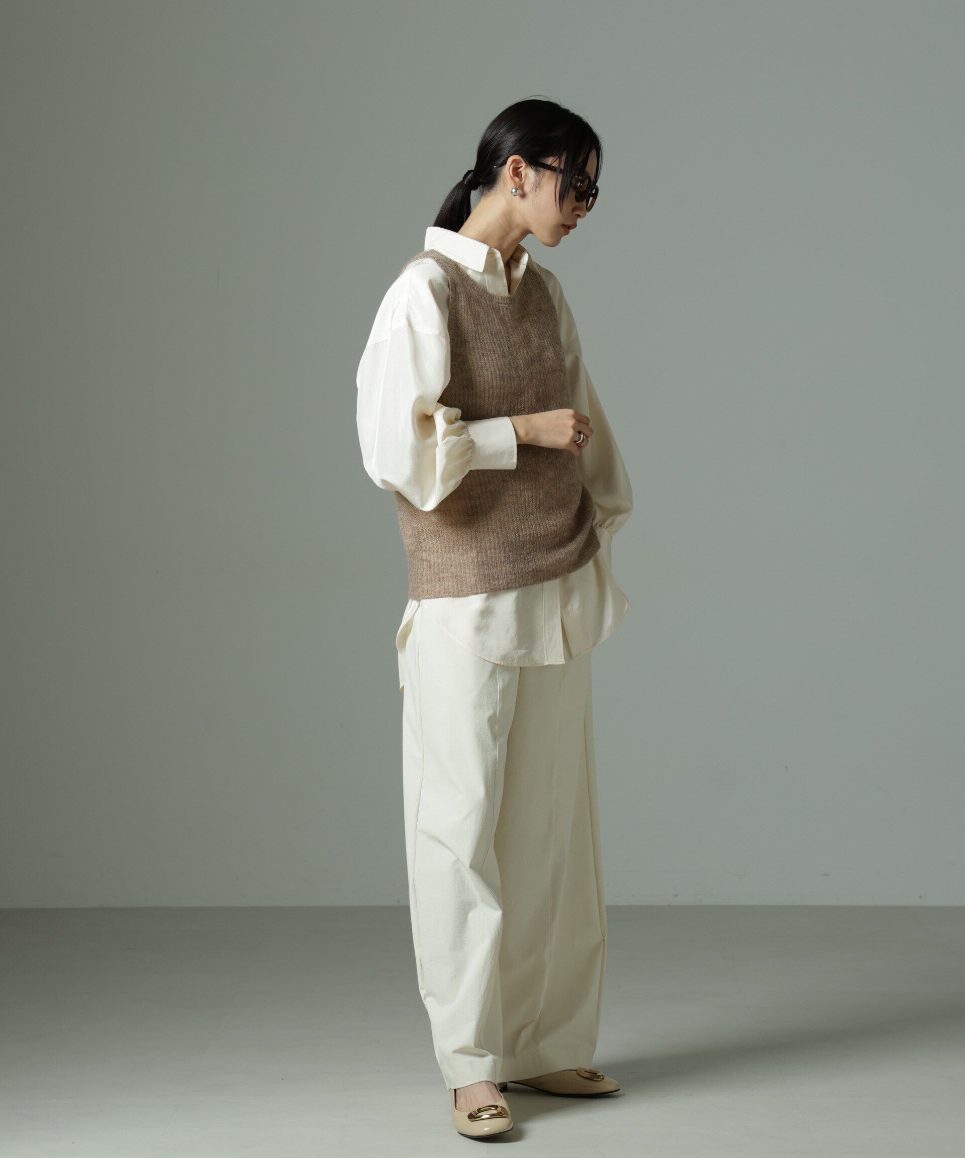 nano･universe「モヘヤ混タンクニットトップス(セットアップ可)」|ニット・セーター|