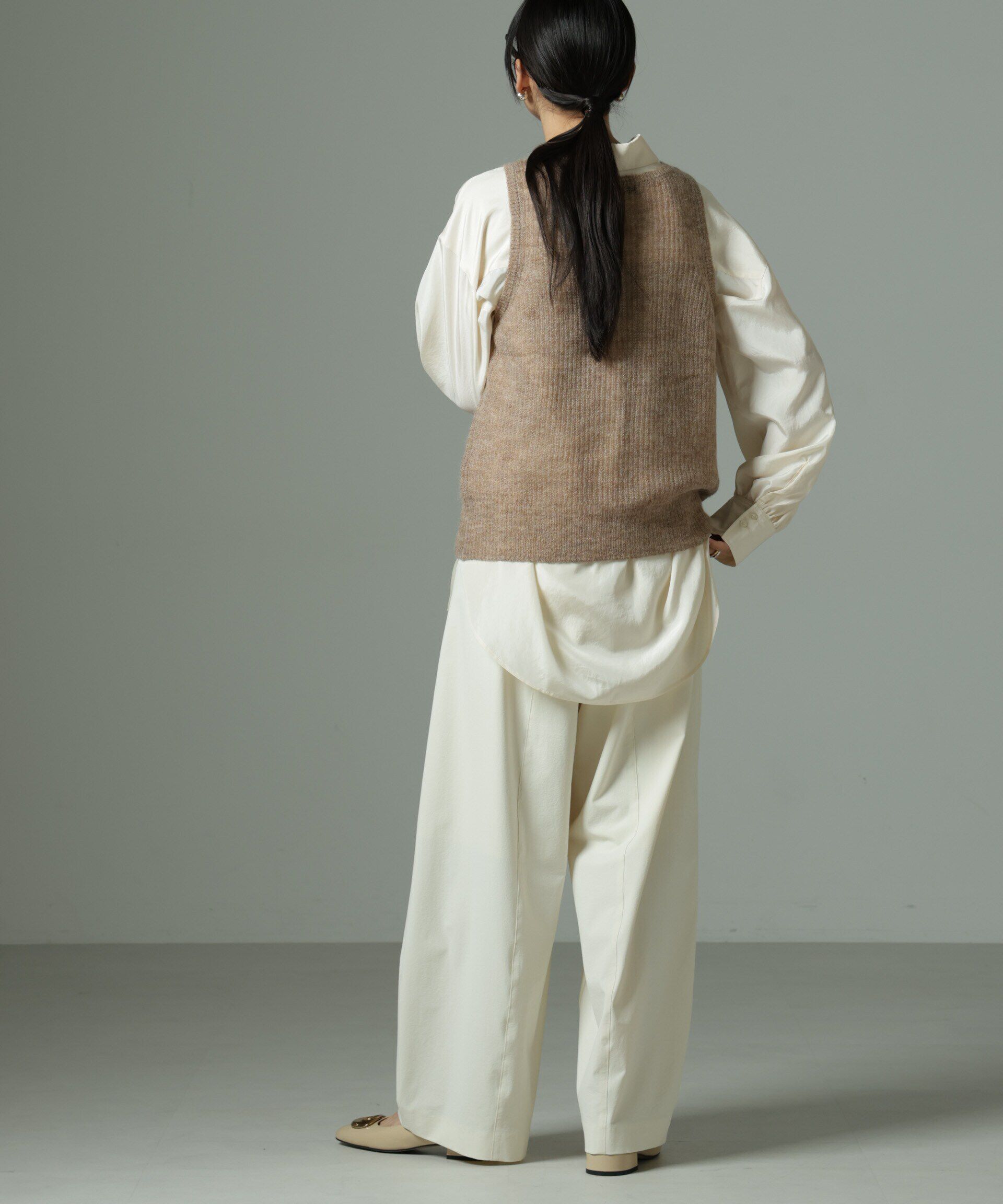 nano･universe「モヘヤ混タンクニットトップス(セットアップ可)」|ニット・セーター|