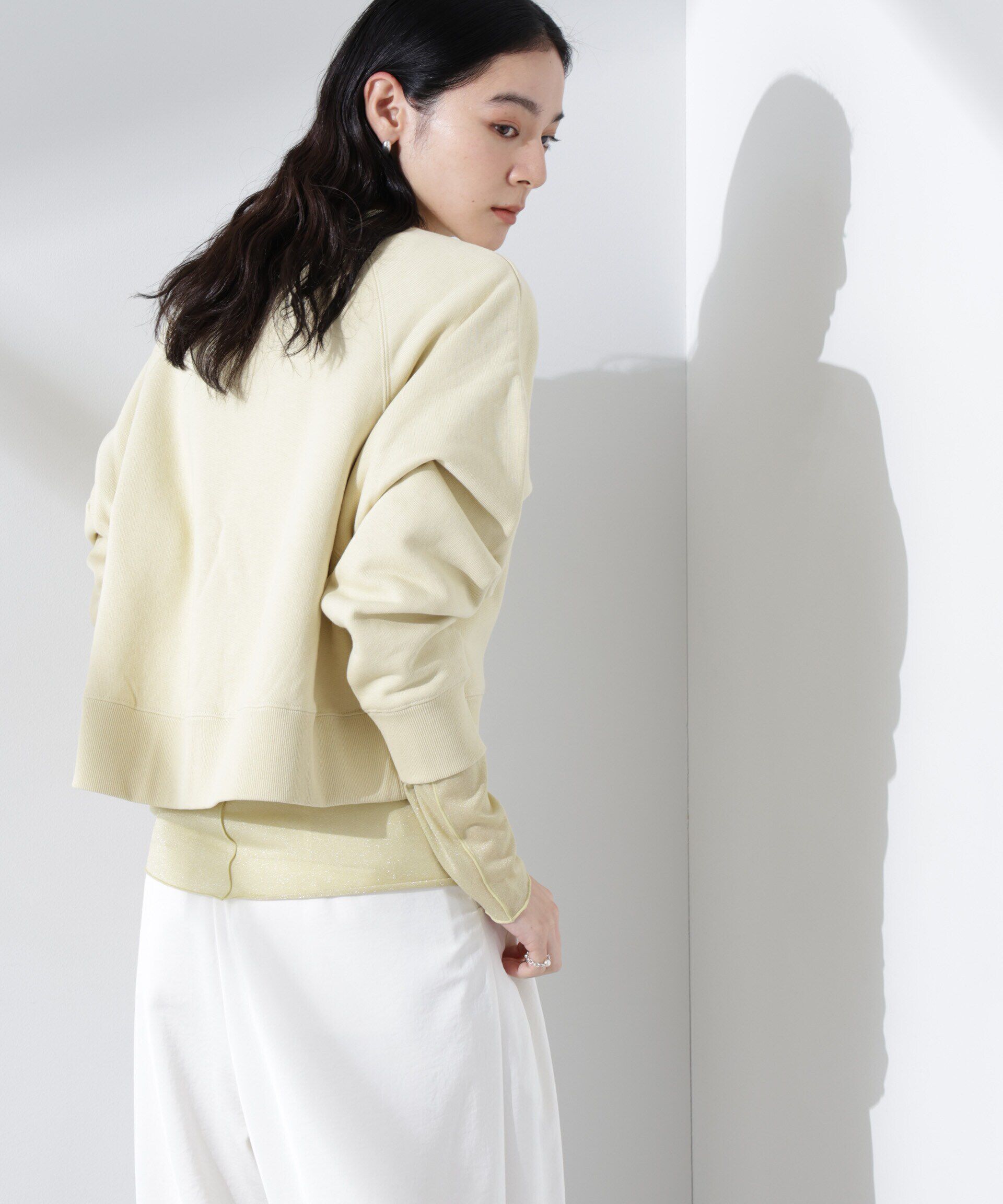 nano･universe「ワイドスリーブスウェットトップス」|Tシャツ・カットソー|