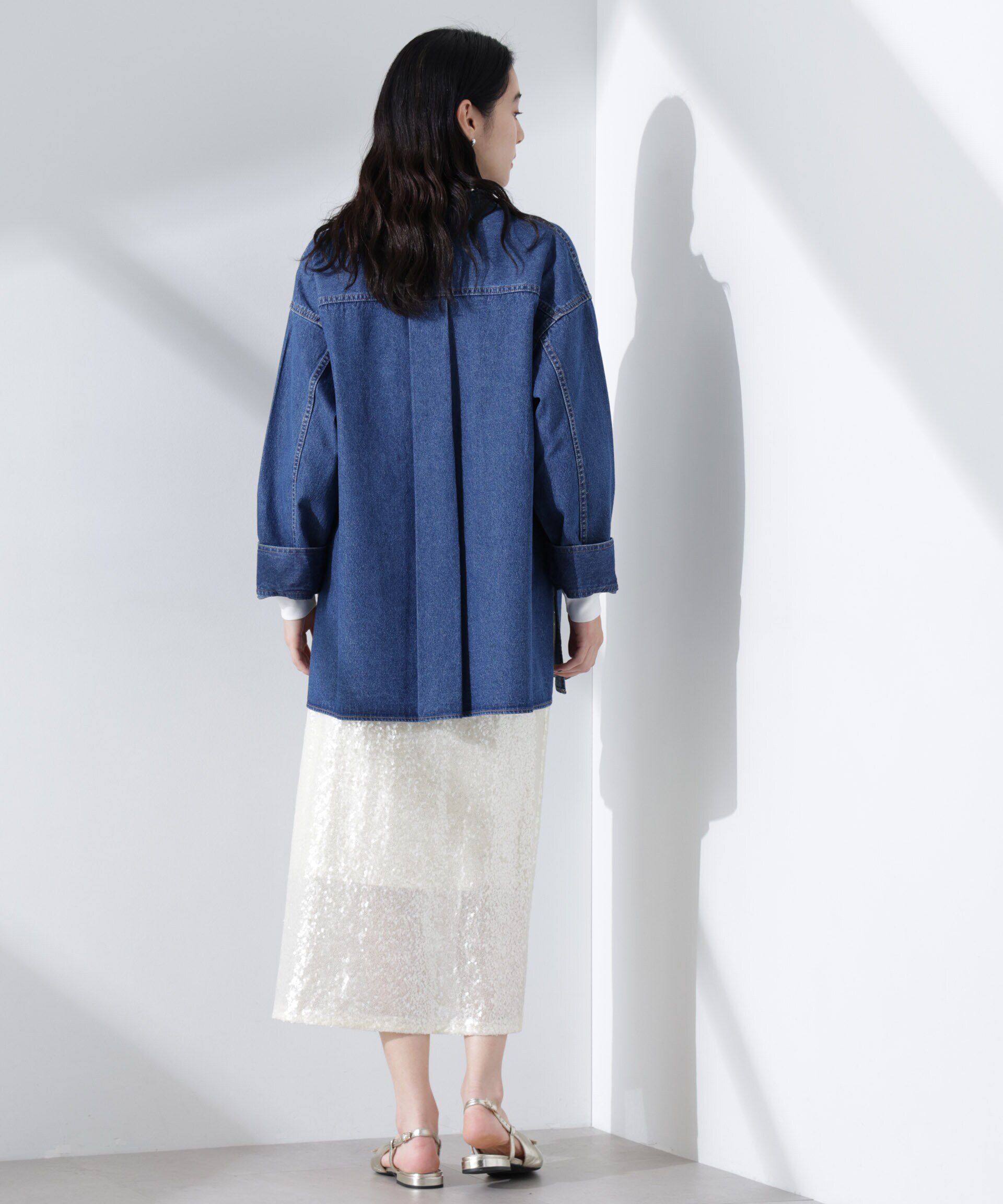 nano･universe「デニムポケットプルオーバー（セットアップ可）」|シャツ・ブラウス|