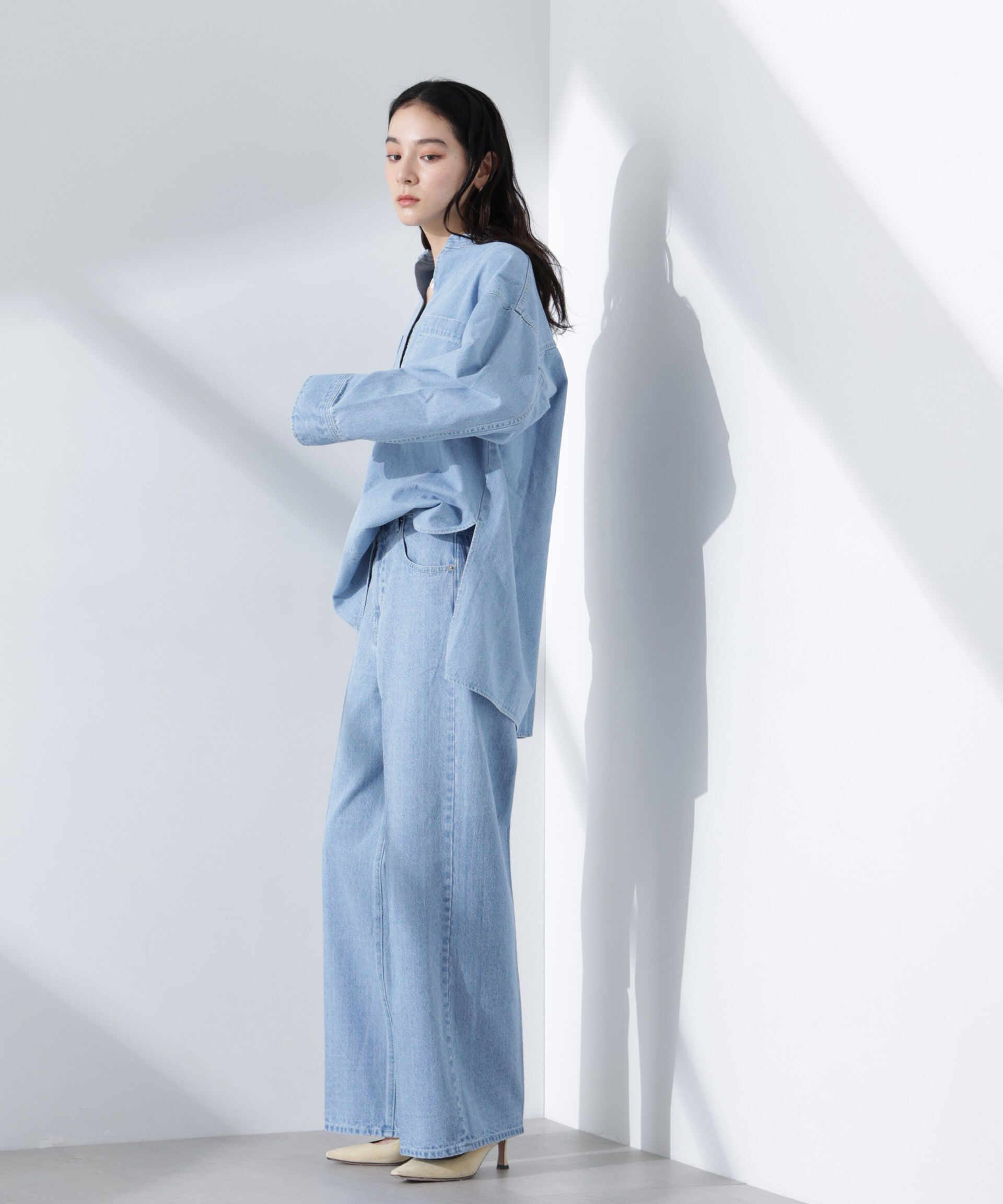 nano･universe「デニムポケットプルオーバー（セットアップ可）」|シャツ・ブラウス|